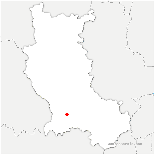 carte de localisation de Saint-Marcellin-en-Forez