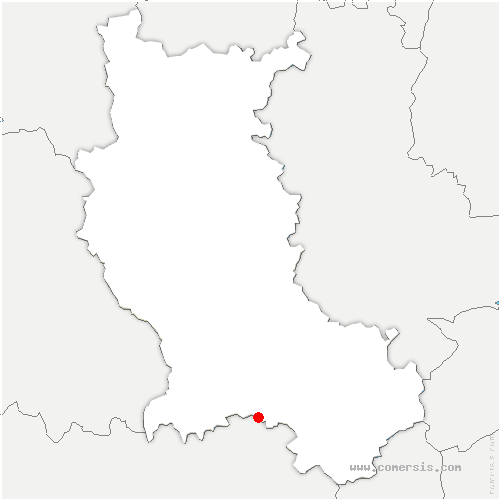carte de localisation de Saint-Paul-en-Cornillon