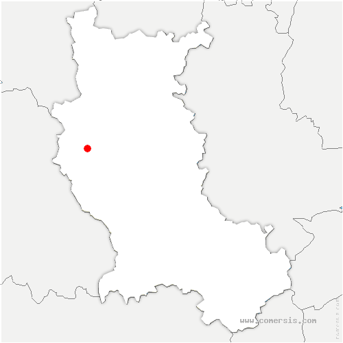 carte de localisation de Saint-Thurin