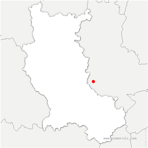 carte de localisation de Sathonay-Camp