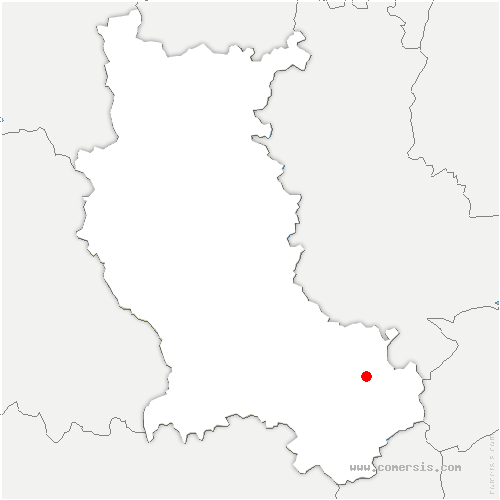carte de localisation de la Terrasse-sur-Dorlay