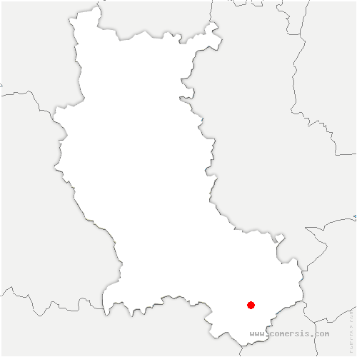 carte de localisation de Thélis-la-Combe