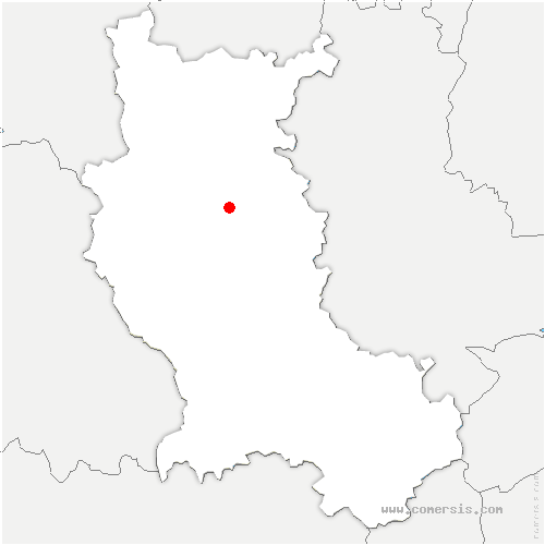 carte de localisation de Vézelin-sur-Loire 