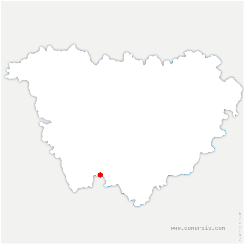 carte de localisation de Boisset-Saint-Priest