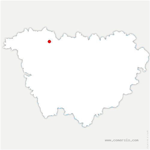 carte de localisation de Champagnac-le-Vieux