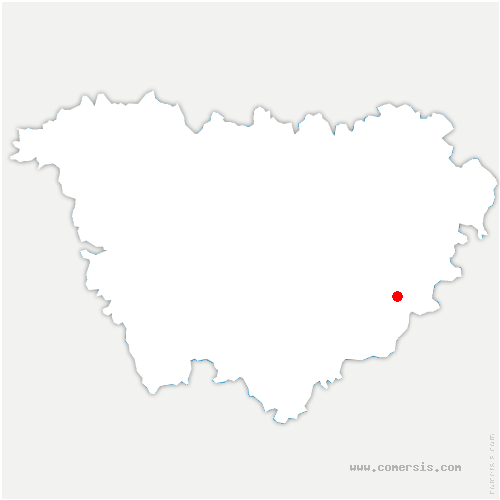 carte de localisation de Champclause