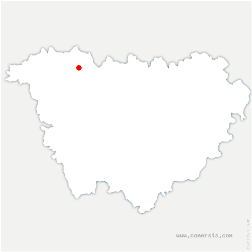 carte de localisation de Chaniat