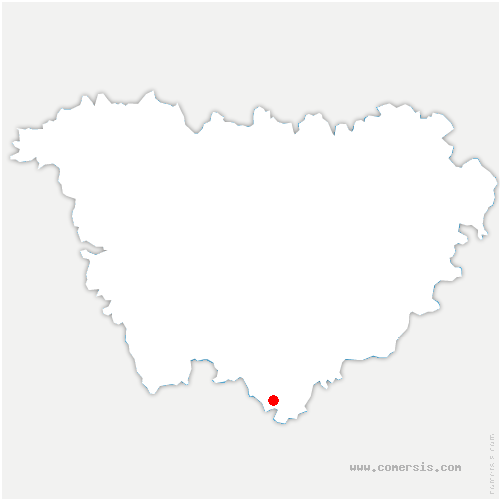 carte de localisation de Charbonnier-les-Mines