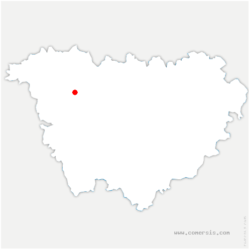 carte de localisation de la Chomette