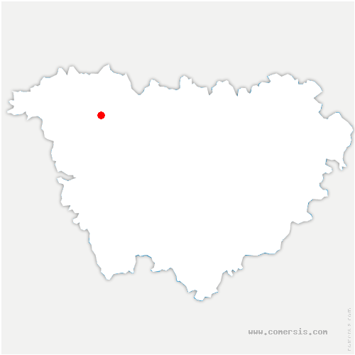carte de localisation de Frugières-le-Pin