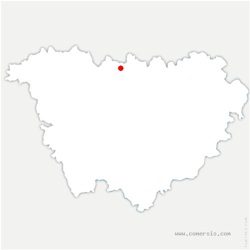 carte de localisation de Malvières