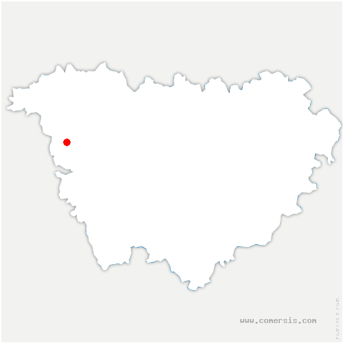 carte de localisation de Noirétable