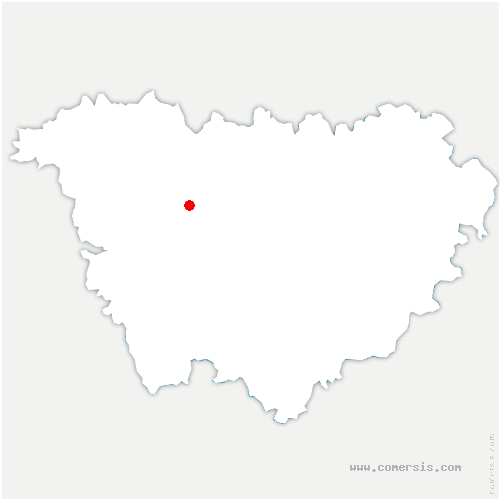 carte de localisation de Pommiers