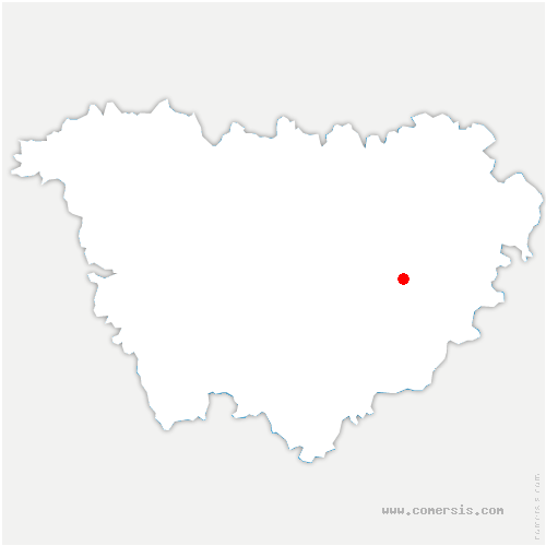 carte de localisation de Queyrières