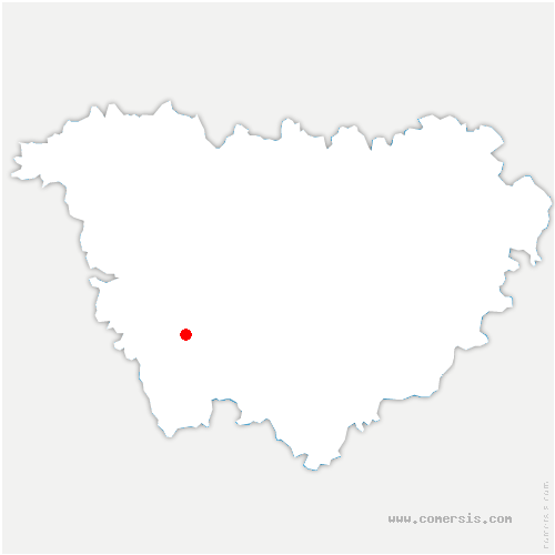 carte de localisation de Saint-Bonnet-le-Courreau