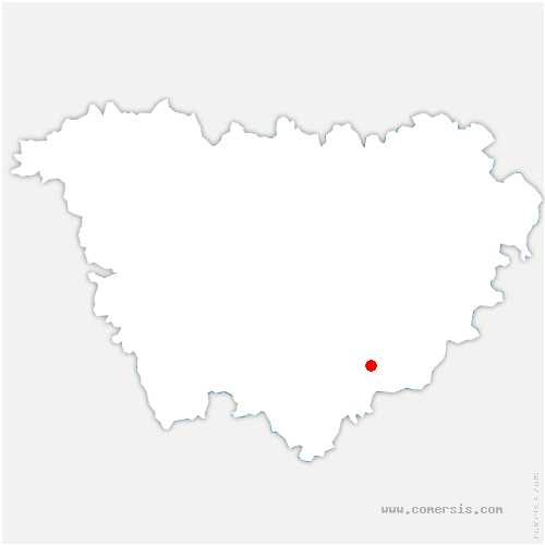 carte de localisation de Saint-Christo-en-Jarez