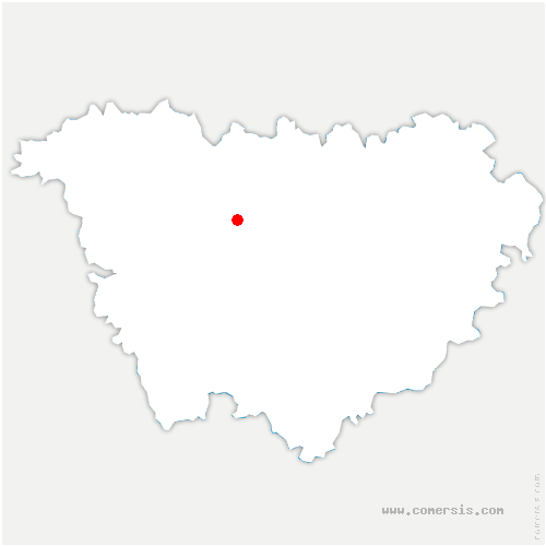 carte de localisation de Saint-Georges-de-Baroille