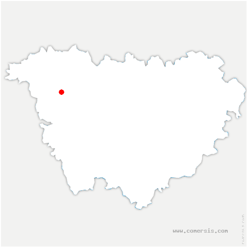 carte de localisation de Saint-Marcel-d'Urfé