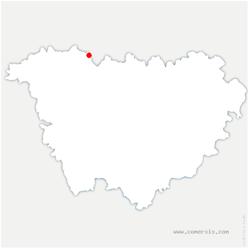 carte de localisation de Saint-Vert
