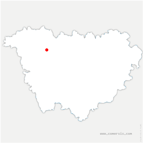 carte de localisation de Vals-le-Chastel