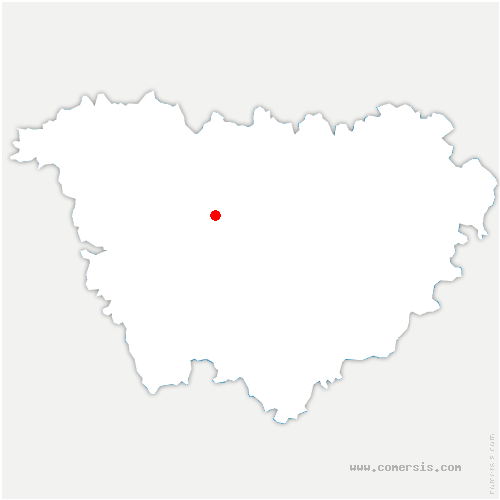 carte de localisation de Varennes-Saint-Honorat