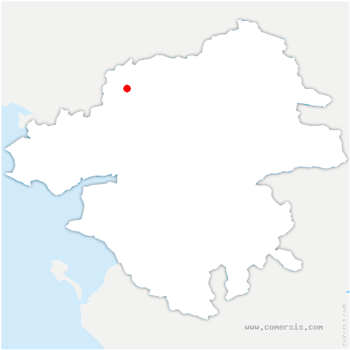 carte de localisation d'Andigné