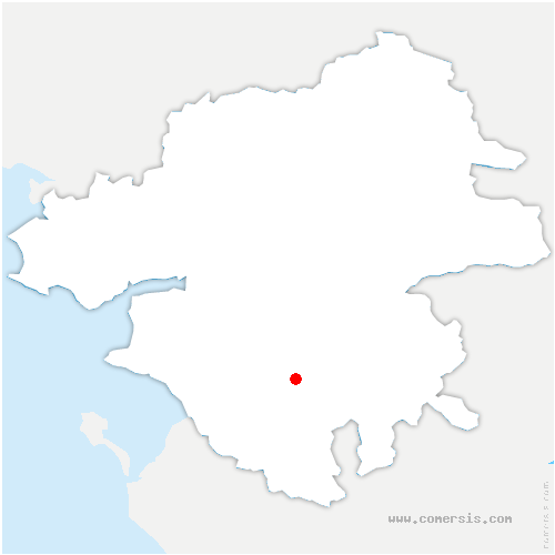 carte de localisation d'Aubigné-sur-Layon