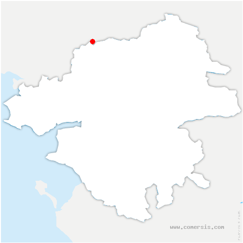 carte de localisation de Avessac