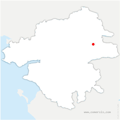 carte de localisation de Baugé