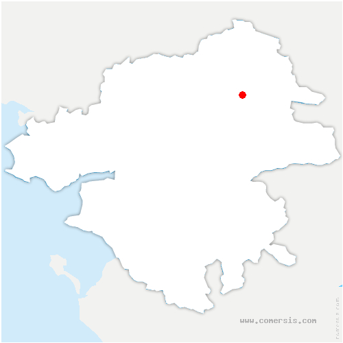 carte de localisation de Bazoges-en-Paillers