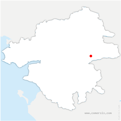 carte de localisation de Beaufort-en-Anjou