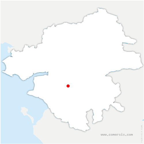 carte de localisation de Beaulieu-sur-Layon