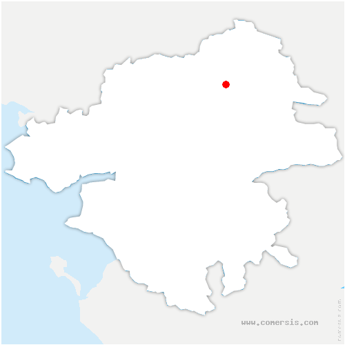 carte de localisation de la Boissière-de-Montaigu