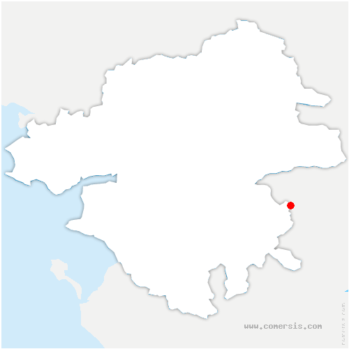 carte de localisation de Boissière-du-Doré