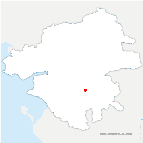 carte de localisation de Brigné