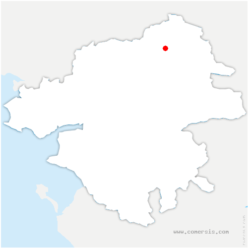 carte de localisation de la Bruffière