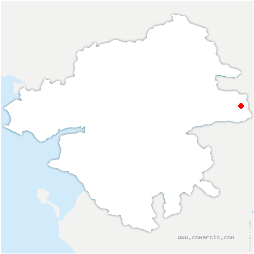 carte de localisation de Chapelle-Saint-Sauveur