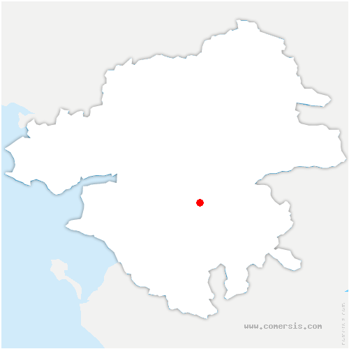 carte de localisation de Charcé-Saint-Ellier-sur-Aubance