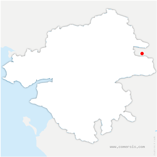 carte de localisation de Chigné