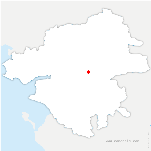 carte de localisation de la Daguenière