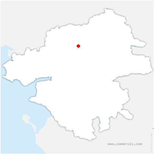 carte de localisation d'Écuillé