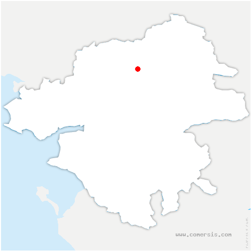carte de localisation d'Étriché