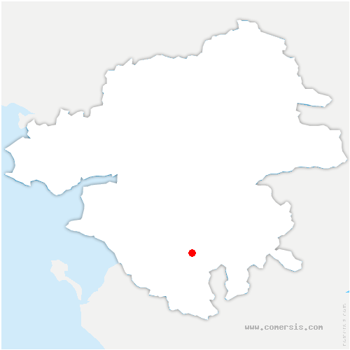 carte de localisation de la Fosse-de-Tigné