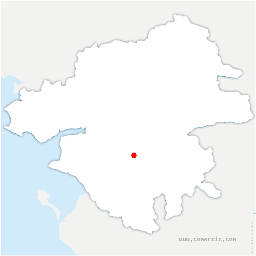 carte de localisation de Indre