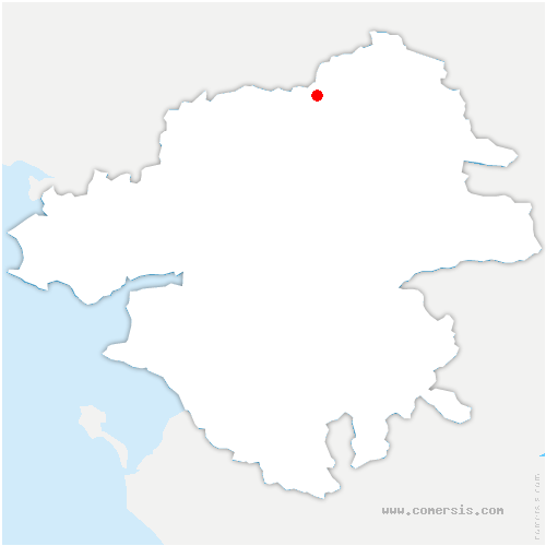 carte de localisation de Lusanger