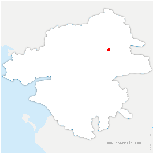 carte de localisation de Montigné-lès-Rairies