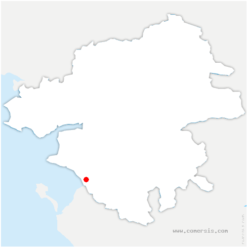 carte de localisation de Moutiers-en-Retz