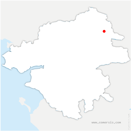 carte de localisation de Petit-Auverné