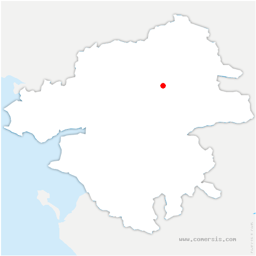 carte de localisation de la Rabatelière