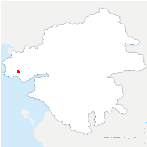 carte de localisation de Saint-André-des-Eaux